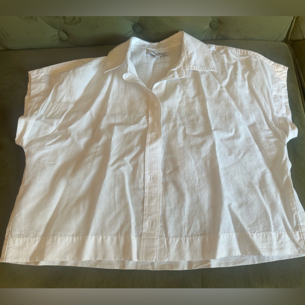 Madewell White Button Down Shirt
